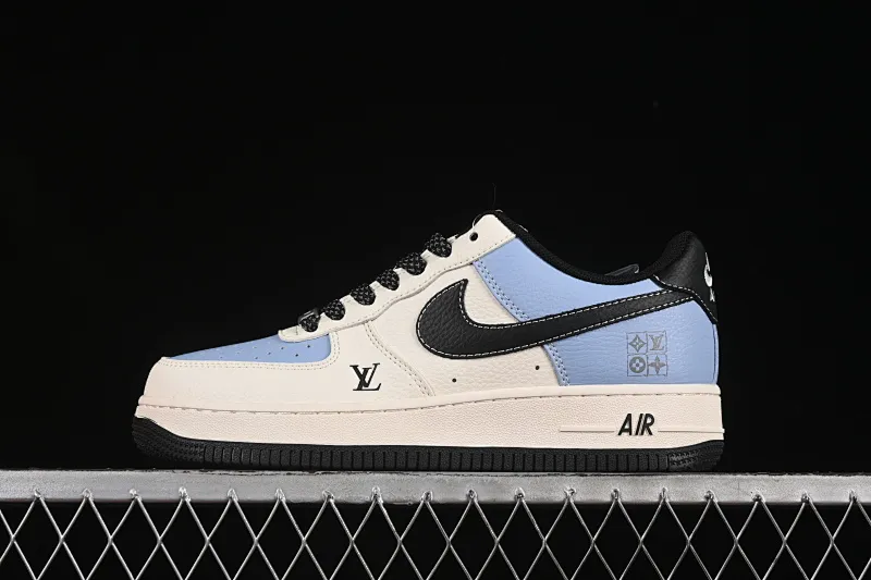 All categories Nk Air Force 1 Air Force series Nk Air Force 1 Low Air Force low-top Nike Air Air Force 1'07 Low LV joint black water blue Air Force 1 low-top casual sneakers JJ2508-712
